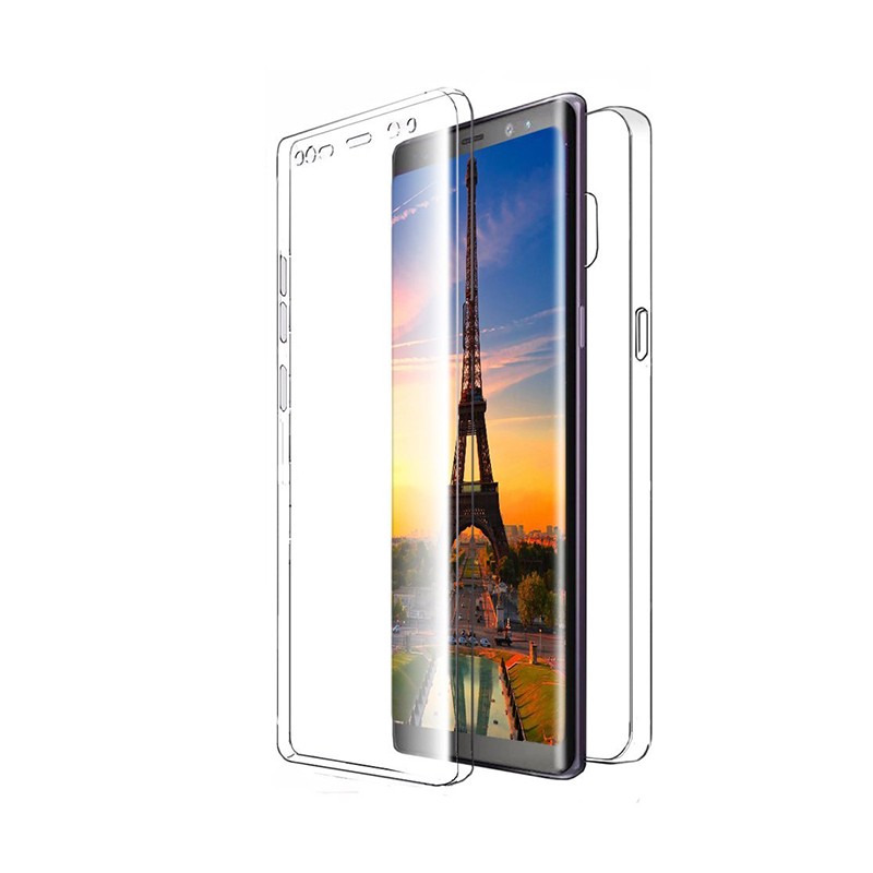 Notorious reservation Restless Husa 360 (fata+spate) silicon transparent pentru Samsung Note 10