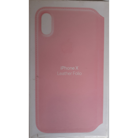 Husa de protectie, Folio pentru Apple iPhone X, Piele, MQRV2FE/A, Pink