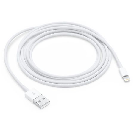 Cablu de date si incarcare MD819ZM/A, USB to Lightning pentru Apple iPhone 5/6/7/8/X/XS/XSMAX/XR, 2m, Foxconn, Bulk